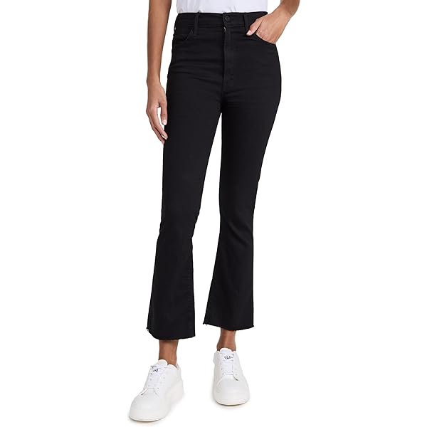 MOTHER Women's The Insider Crop Step Fray Jeans, Out of The Blue
